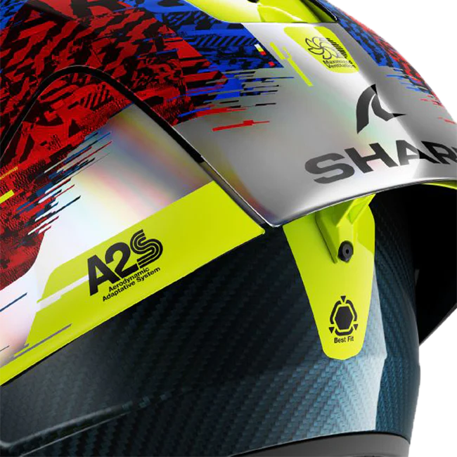Shark Aeron GP Helm FIM 2 Racing Speed-Vib DBR - Image 4