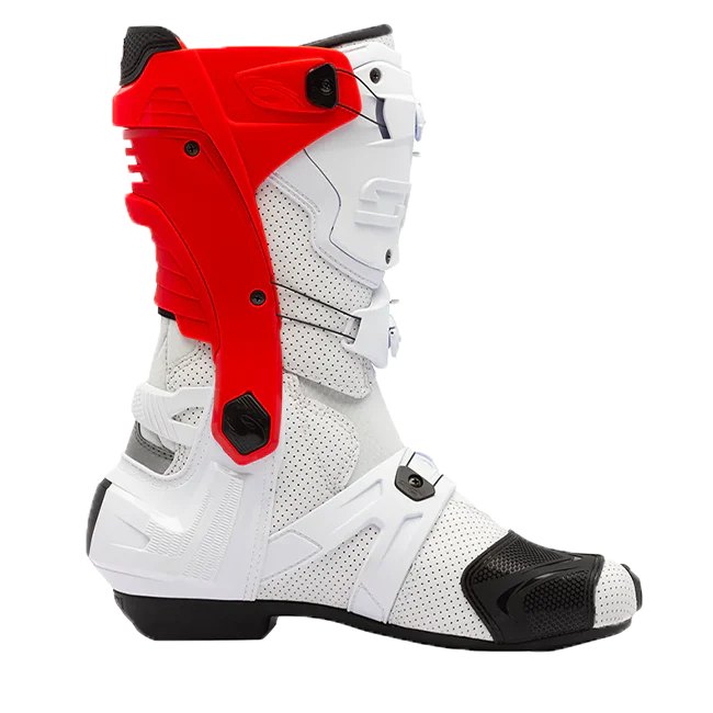 Sidi Rex Air Motorradstiefel Weiß/Rot 391 - Image 2