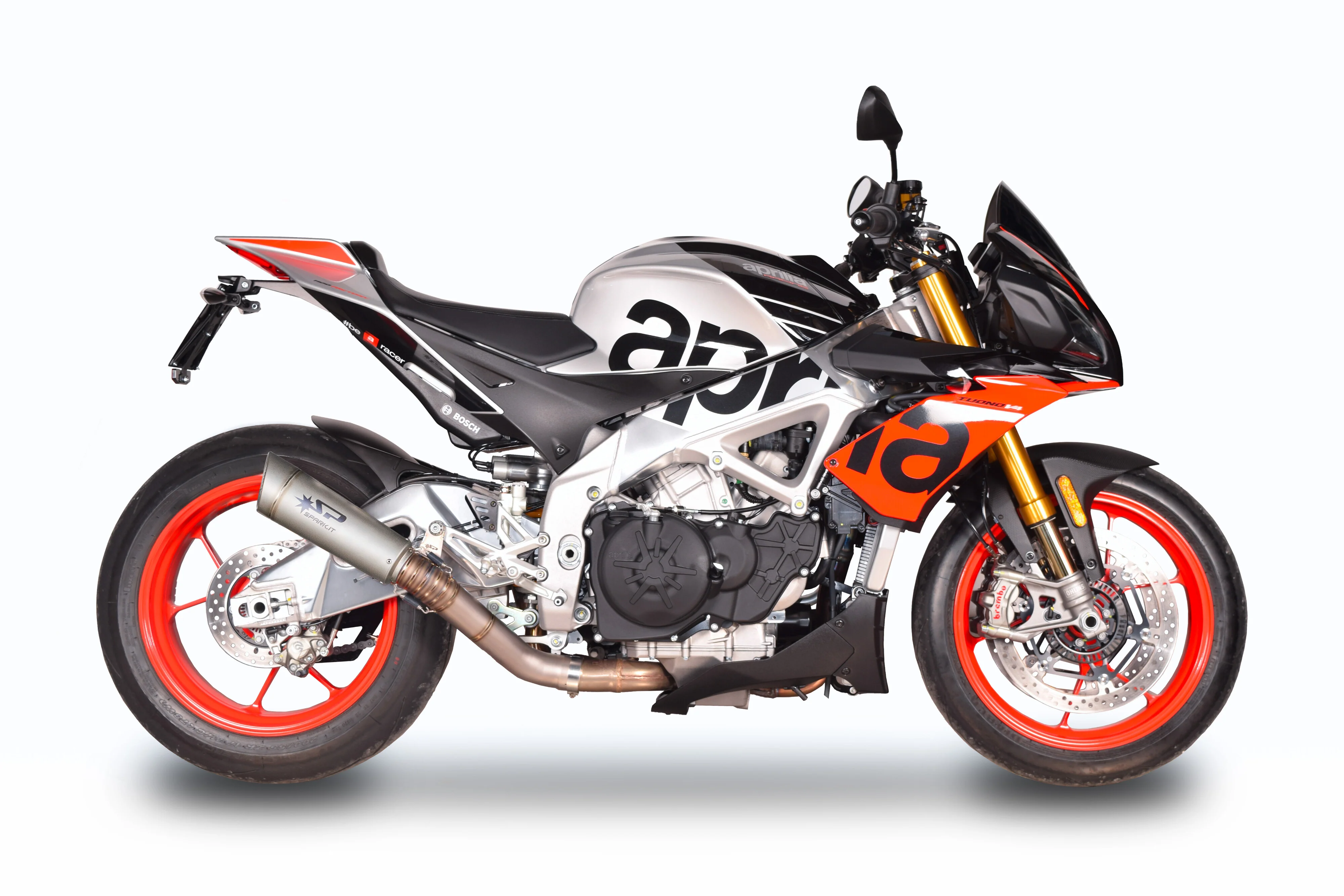 Spark Exhaust Slip-On Grid-O Titanium Aprilia RSV4/1100 Factory/RF/RR (17-20) GAP0404 - Image 2