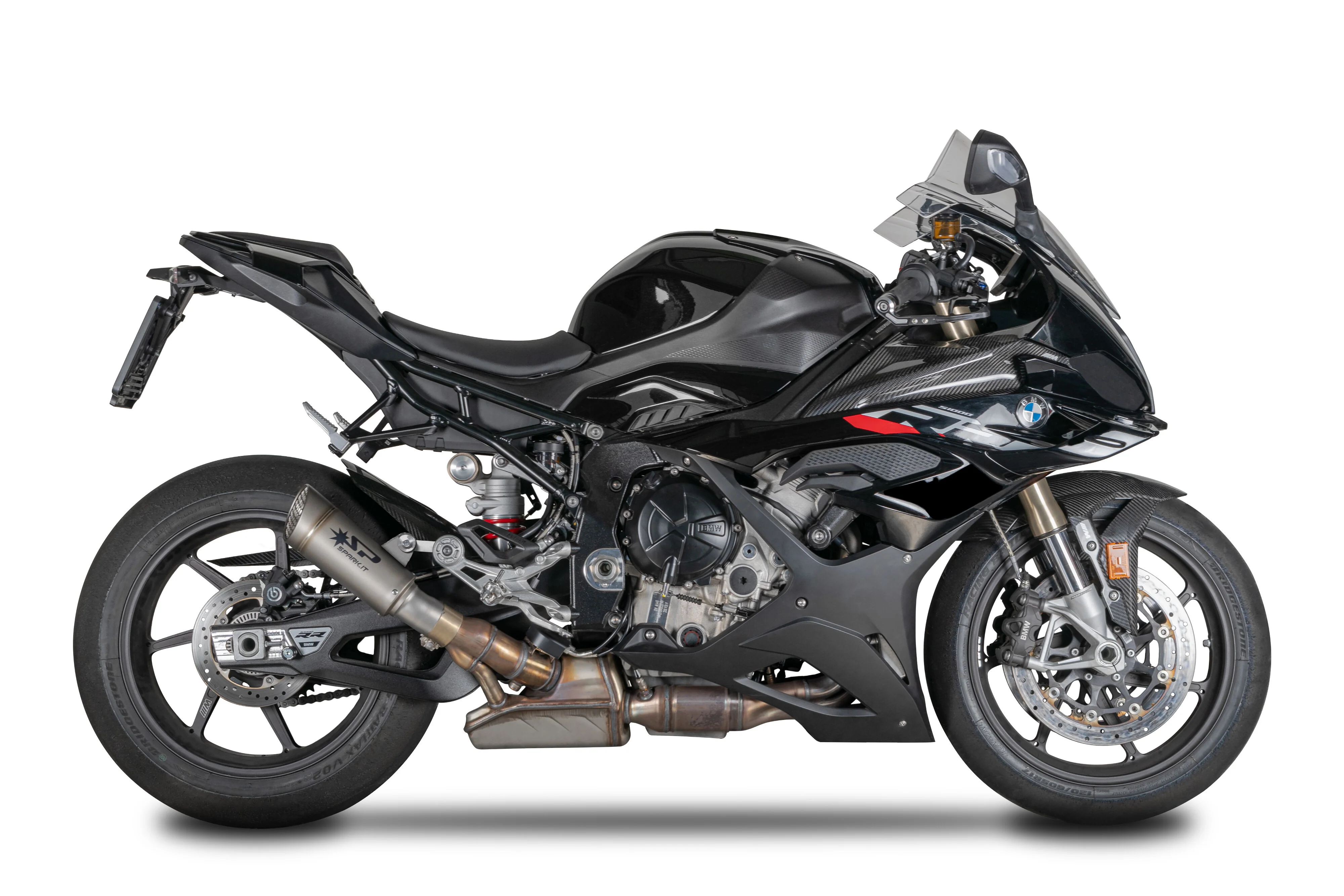 Spark Exhaust Slip-On Grid-O Titanium BMW S1000RR K67 (19-26) GBM0702 - Image 2