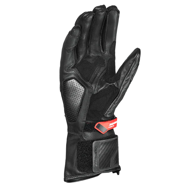 Spidi Carbo Fit Sport Motorrad Lederhandschuhe | Herren | Rot | A226014 - Image 2