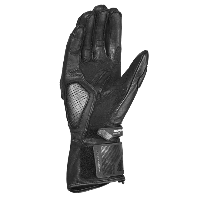 Spidi Carbo Fit Sport Motorrad Lederhandschuhe | Herren | Schwarz | A226026 - Image 2