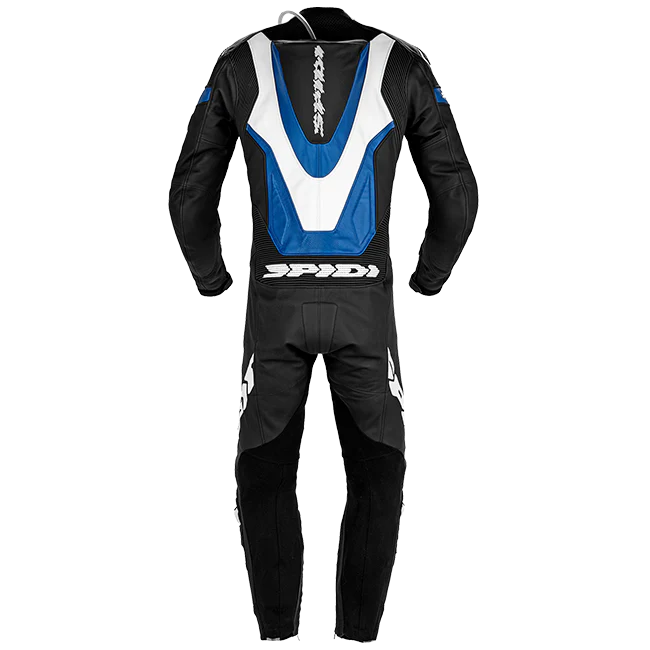 Spidi Laser Pro Einteiler Lederkombi – Perforierter Rennanzug | Herren | Schwarz/Blau | Y154022 - Image 2