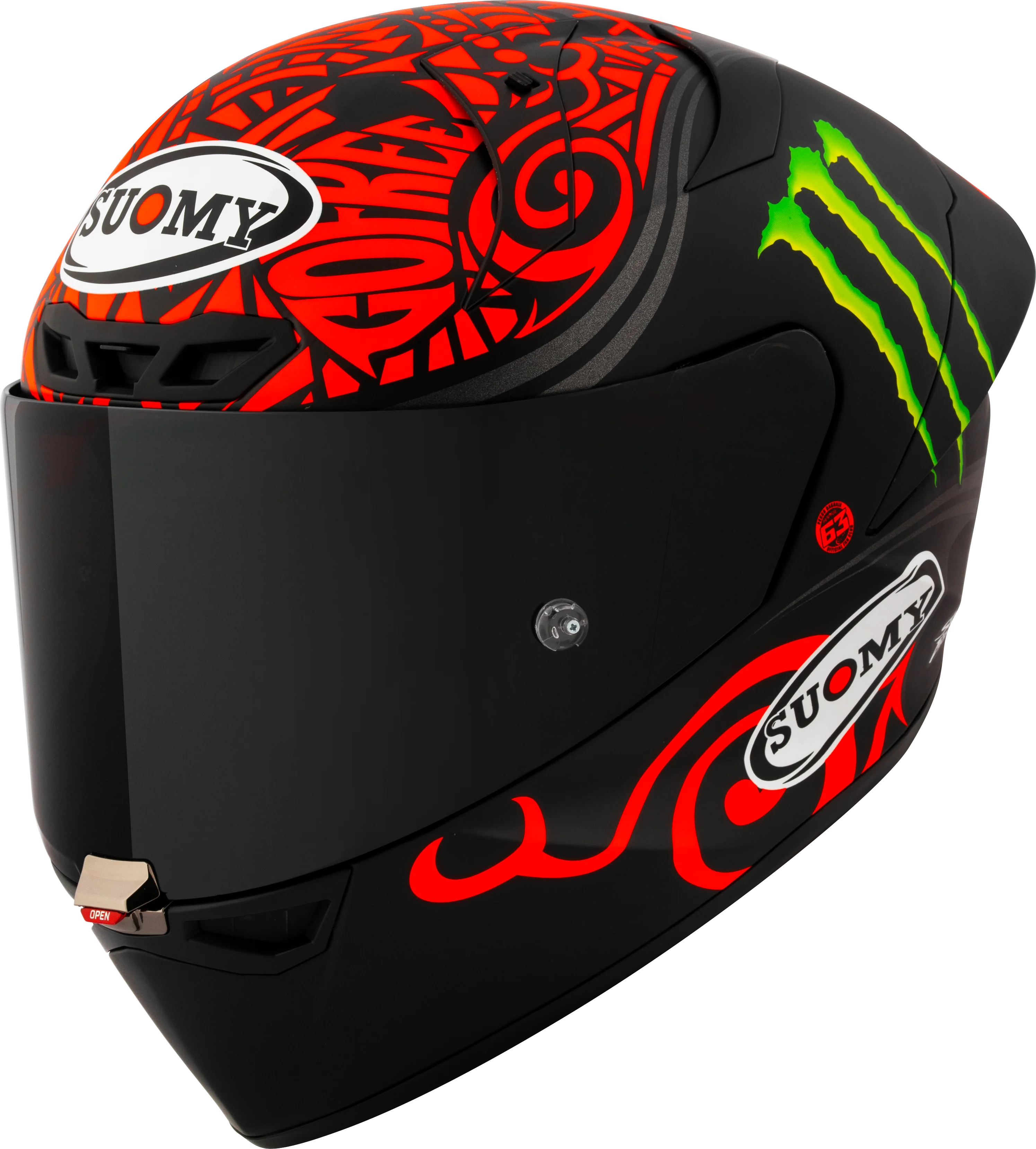 Suomy S1-XR GP Helm Francesco Pecco Bagnaia Monster Replica 2024 K6SX0013 - Image 3