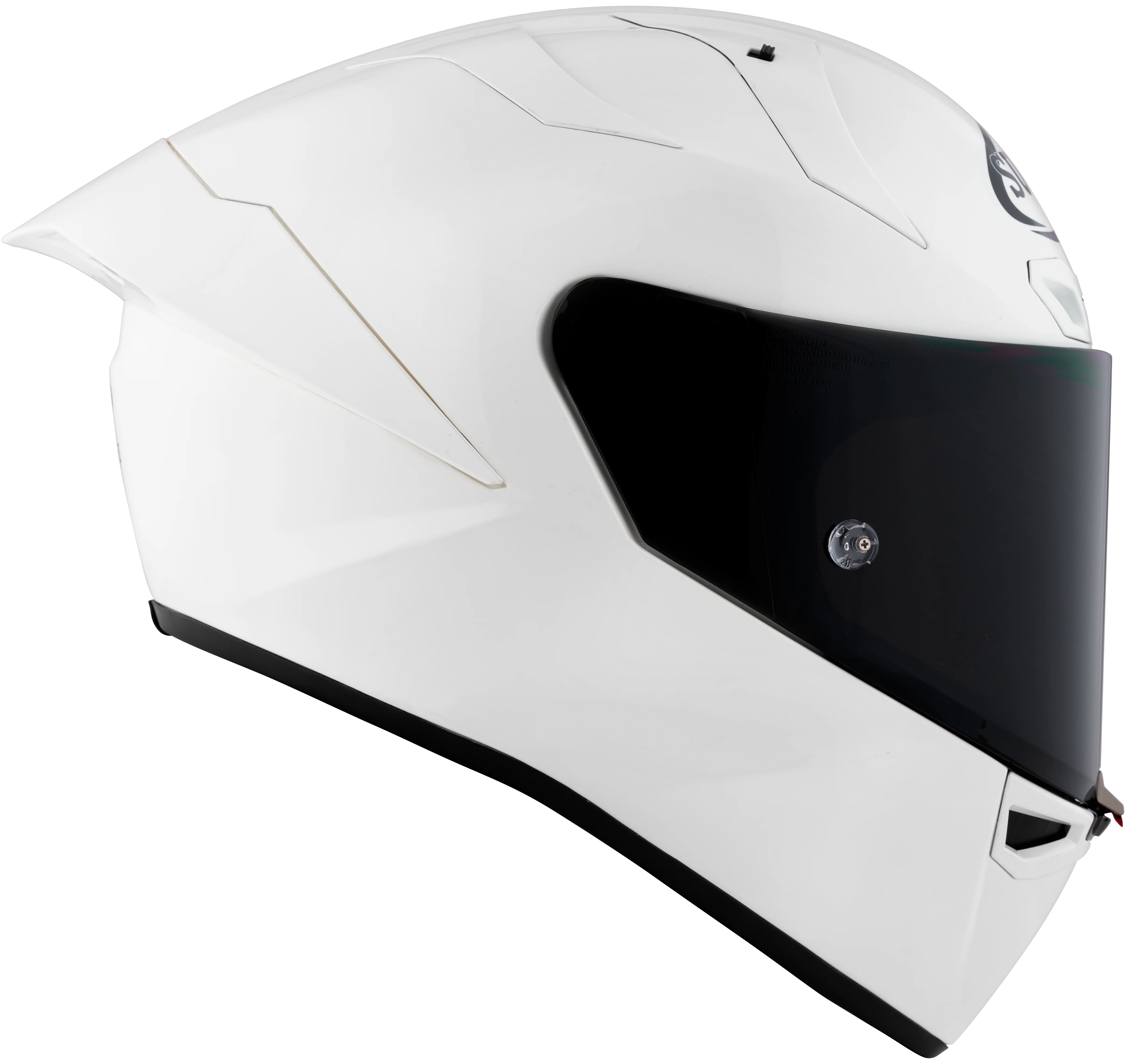 Suomy S1-XR GP Helm Plain White Glossy K6SX00W3 - Image 6