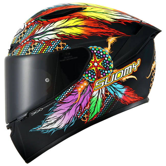 Suomy Track-1 Helm Chieftain Matt Black K6T10014