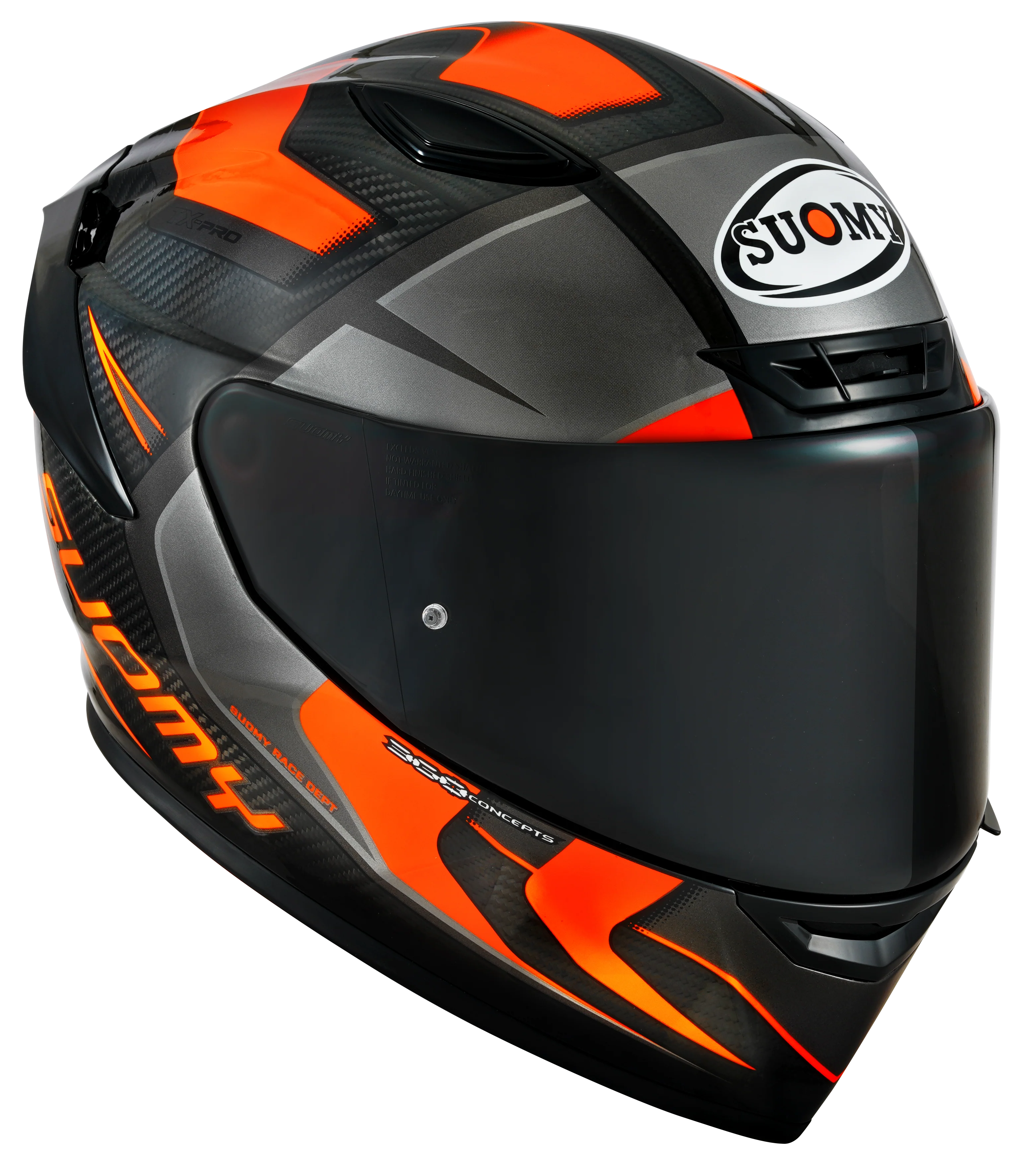 Suomy TX-Pro Helm Carbon Advance Orange Fluo K6TX0004 - Image 4