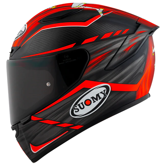 Suomy TX-Pro Helm Carbon Johnson Replica Rot Matt K6TX0010