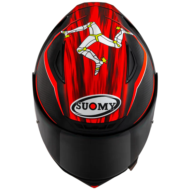 Suomy TX-Pro Helm Carbon Johnson Replica Rot Matt K6TX0010 - Image 2