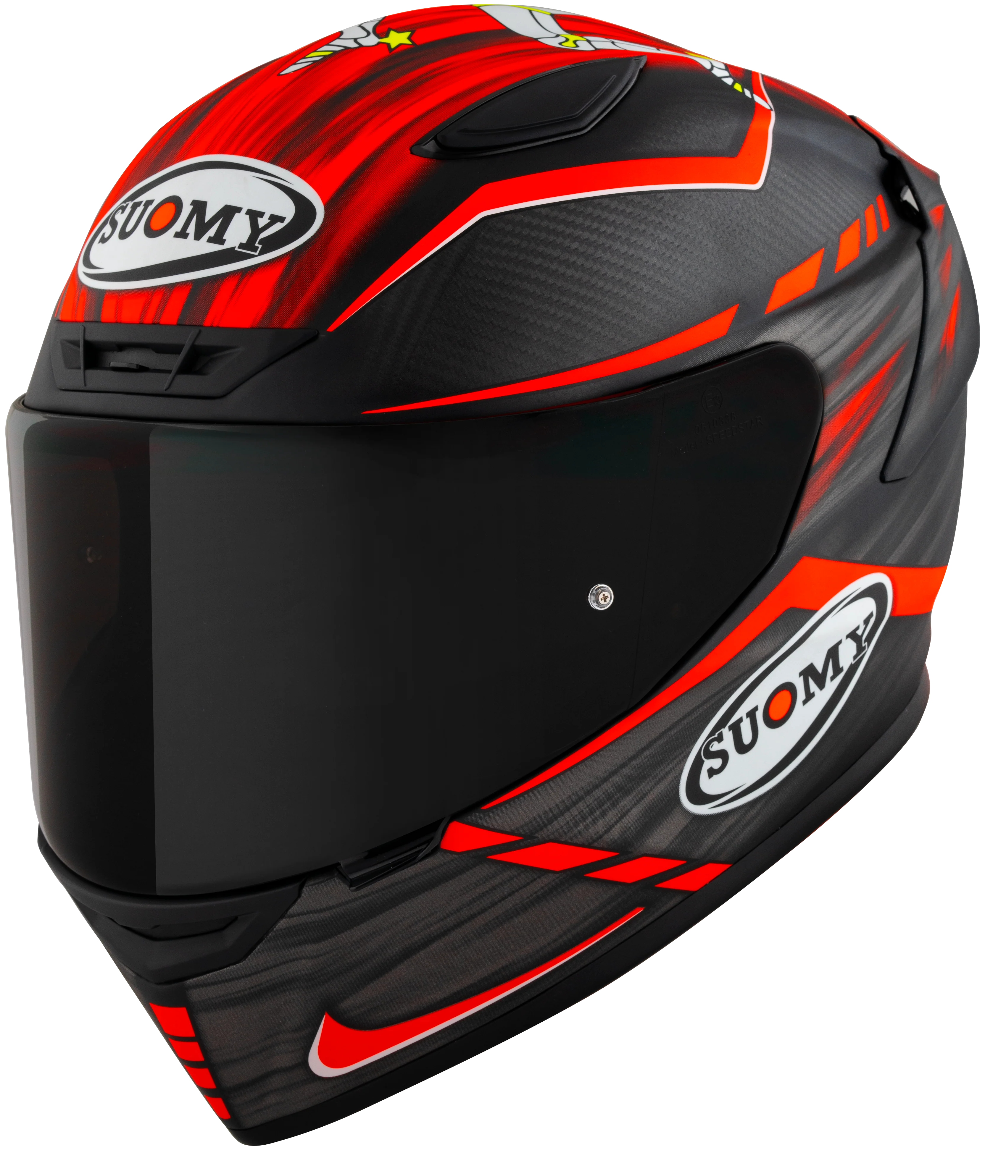 Suomy TX-Pro Helm Carbon Johnson Replica Rot Matt K6TX0010 - Image 5