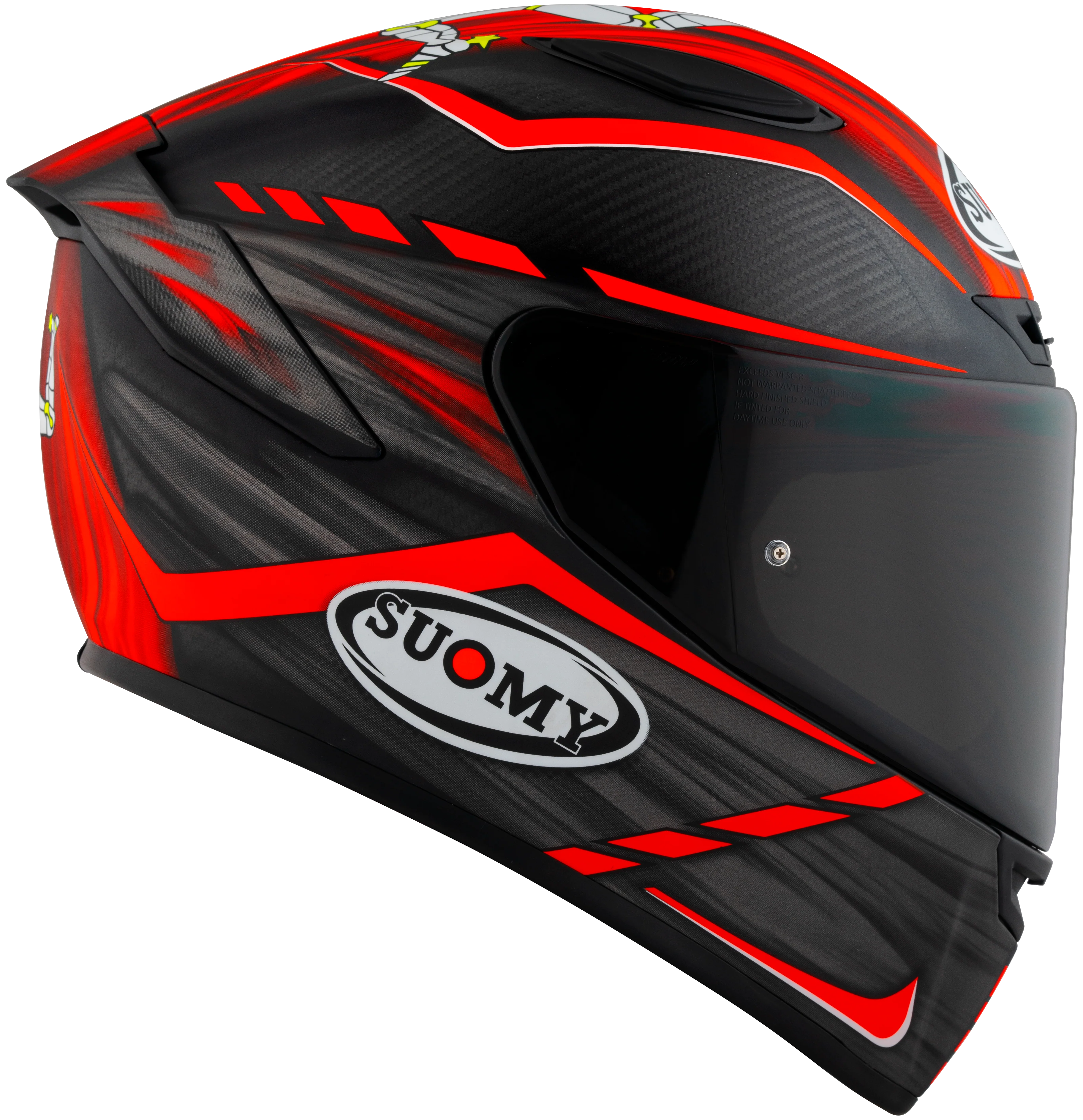 Suomy TX-Pro Helm Carbon Johnson Replica Rot Matt K6TX0010 - Image 6