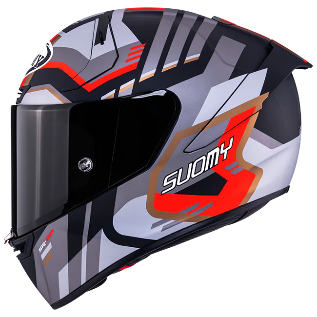 Suomy SR-GP Evo Helm Infrared Matt Grau/Rot/Schwarz K6S20025