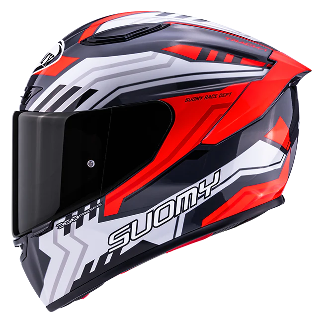 Suomy Track-1 Helm Framework Weiß/Rot K6T10022