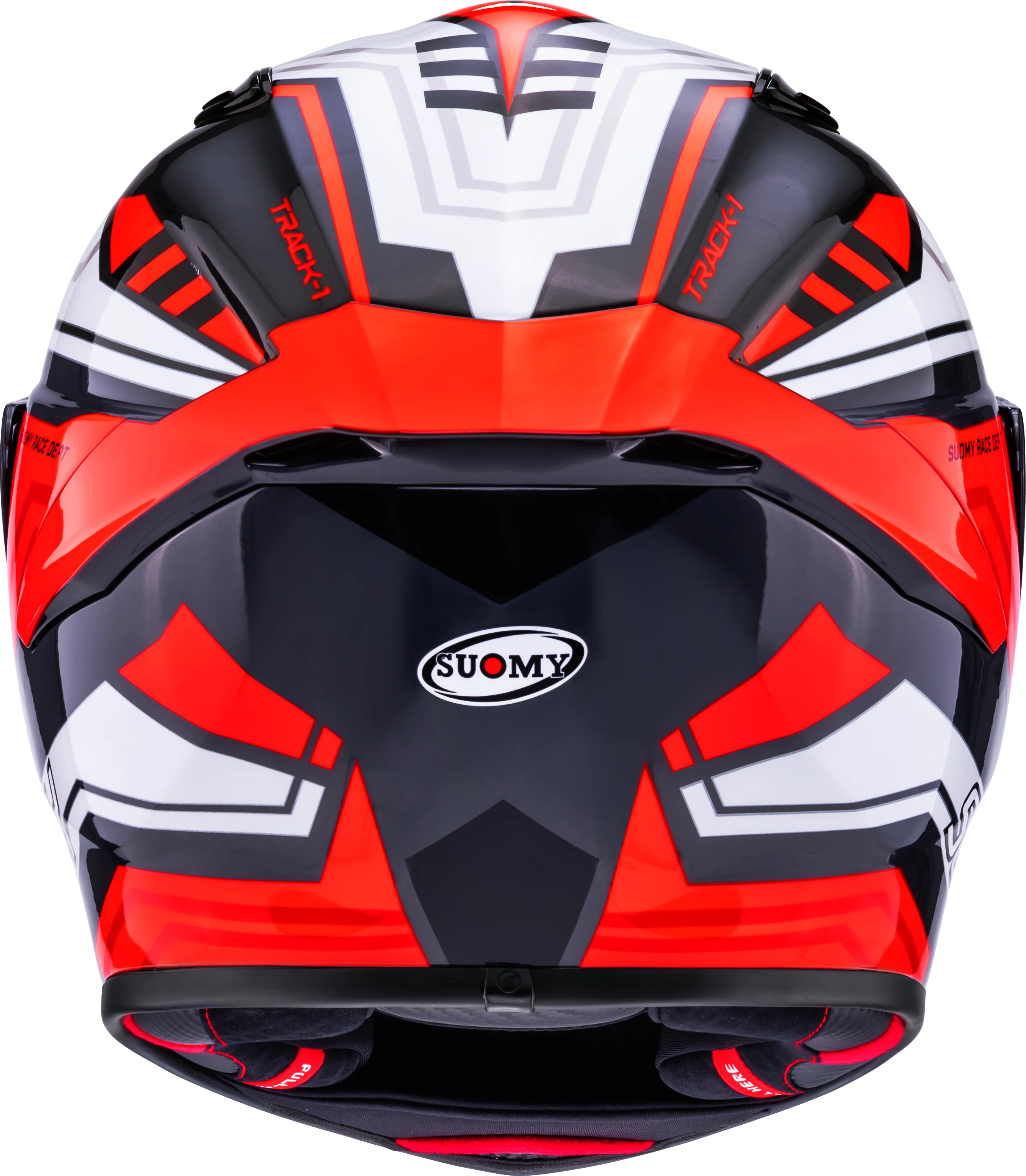 Suomy Track-1 Helm Framework Weiß/Rot K6T10022 - Image 6