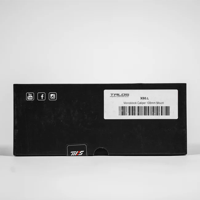 Talos X80 SBK Racing Monoblock P4 34/38 108mm Bremszange Vorne Links | X80.108.HD.L - Image 13