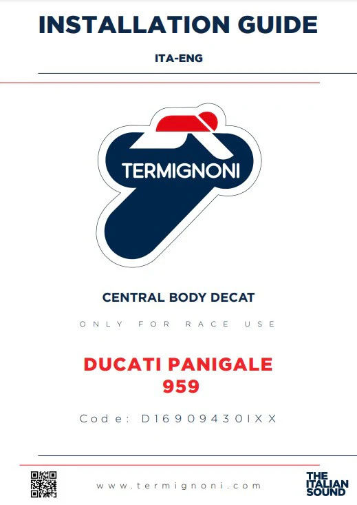 Termignoni Kat-Ersatzrohr Ducati Panigale 959 (16-19) D16909430IXX - Image 2