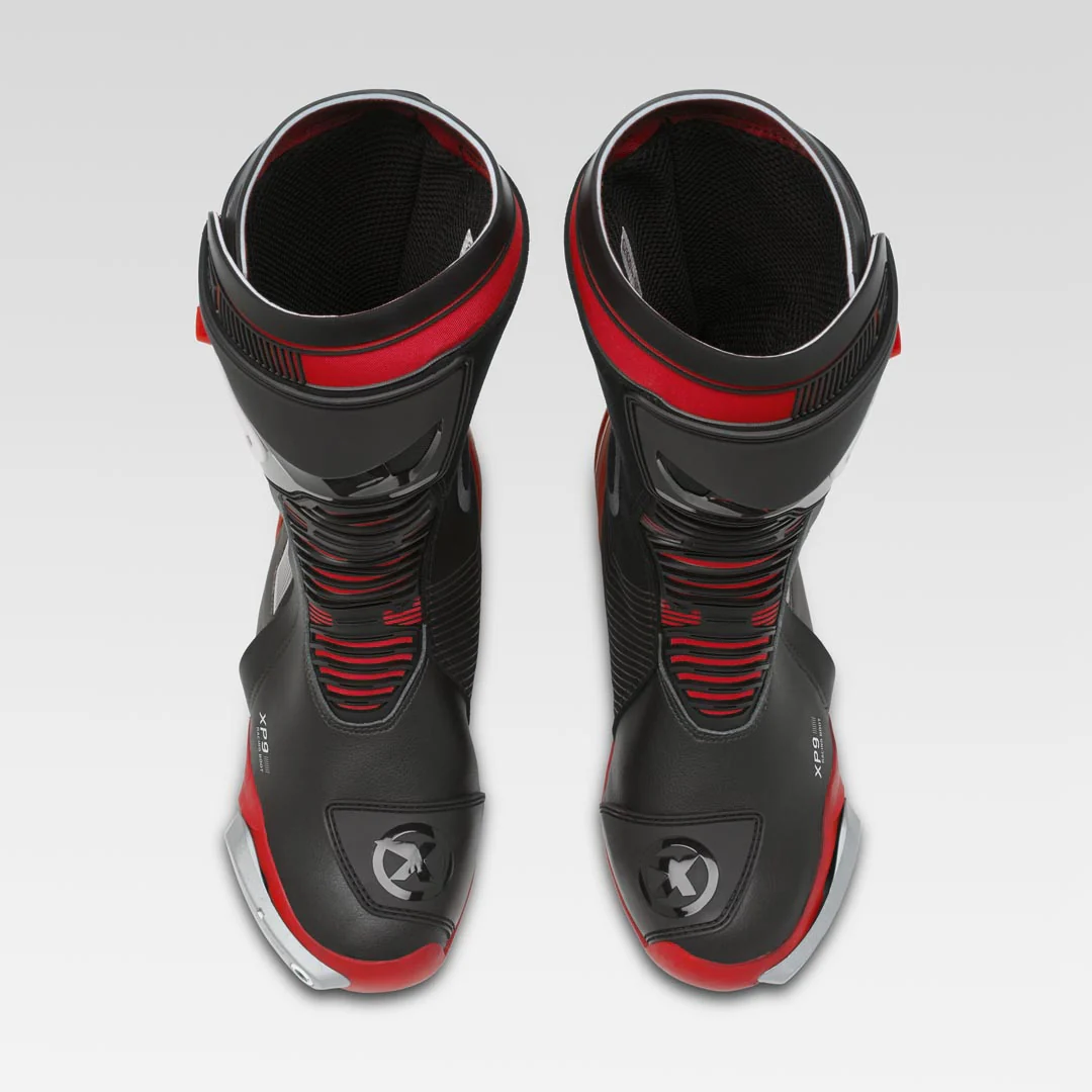 XPD XP9-S Racing und Straßen Motorradstiefel | Herren | Schwarz/Rot - Image 10