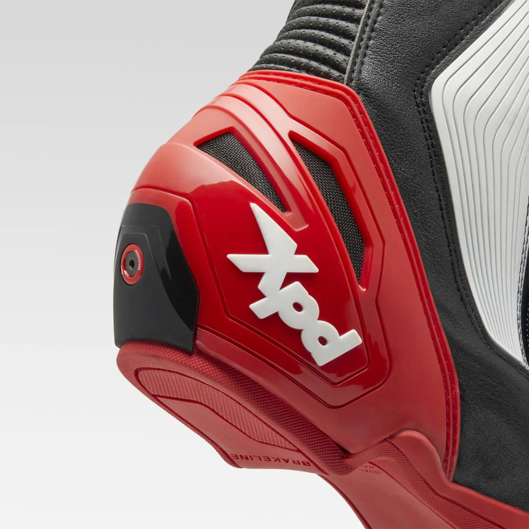 XPD XP9-S Racing und Straßen Motorradstiefel | Herren | Schwarz/Rot - Image 5