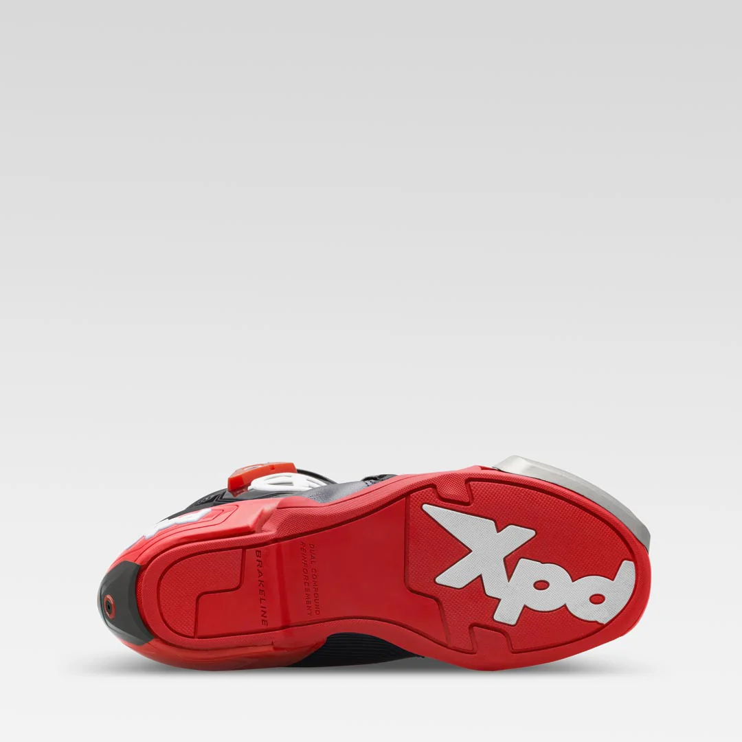 XPD XP9-S Racing und Straßen Motorradstiefel | Herren | Schwarz/Rot - Image 9